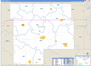Grundy County Wall Map Basic Style