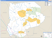 Grundy Wall Map Basic Style
