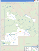 Gunnison Wall Map Basic Style