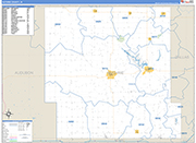Guthrie County Wall Map Basic Style