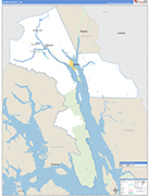 Haines County Wall Map Basic Style