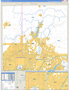 Hamilton Wall Map Basic Style