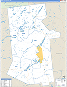 Hamilton Wall Map Basic Style