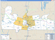Hampden Wall Map Basic Style