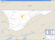 Hancock Wall Map Basic Style