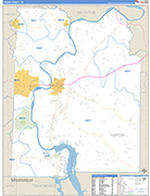 Hardin Wall Map Basic Style
