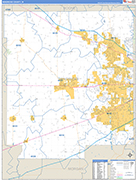 Hendricks Wall Map Basic Style