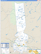 Herkimer Wall Map Basic Style