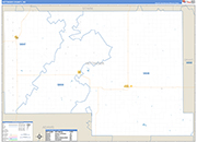 Hettinger Wall Map Basic Style