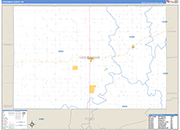 Hodgeman County Wall Map Basic Style