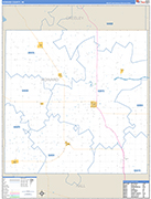 Howard County Wall Map Basic Style