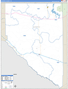 Hudspeth County Wall Map Basic Style