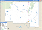 Humboldt County Wall Map Basic Style