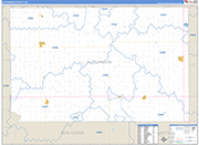 Hutchinson Wall Map Basic Style