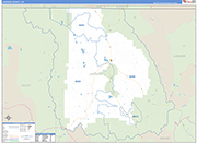 Jackson Wall Map Basic Style