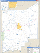 Jennings Wall Map Basic Style