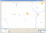 Jerauld Wall Map Basic Style