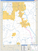 Johnson Wall Map Basic Style