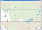 Kane County Wall Map Basic Style
