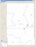 Kearny County Wall Map Basic Style