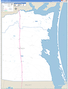 Kenedy County Wall Map Basic Style