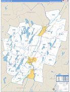 Kennebec Wall Map Basic Style