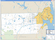 Kent Wall Map Basic Style