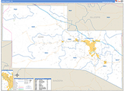 Kerr County Wall Map Basic Style