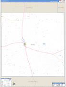 King County Wall Map Basic Style