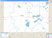 Kingsbury Wall Map Basic Style
