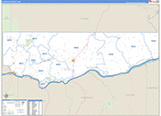 Klickitat Wall Map Basic Style