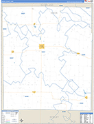 Knox County Wall Map Basic Style