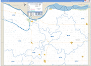 Knox County Wall Map Basic Style