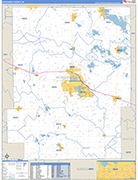 Kosciusko Wall Map Basic Style
