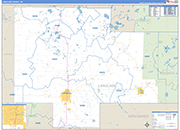 Langlade County Wall Map Basic Style
