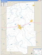 Lawrence County Wall Map Basic Style