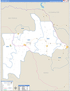 Lewis Wall Map Basic Style