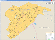 Lexington County Wall Map Basic Style