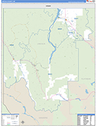 Lincoln County Wall Map Basic Style