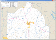 Lincoln Wall Map Basic Style