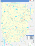 Litchfield County Wall Map Basic Style