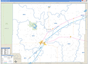 Logan Wall Map Basic Style