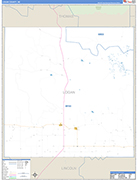 Logan County Wall Map Basic Style