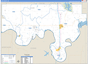 Love County Wall Map Basic Style