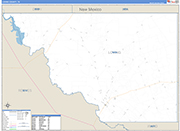 Loving County Wall Map Basic Style