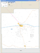 Luna County Wall Map Basic Style