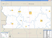 Lyon County Wall Map Basic Style