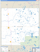 Mahnomen County Wall Map Basic Style