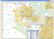 Maricopa Wall Map Basic Style