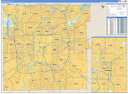 Marion Wall Map Basic Style